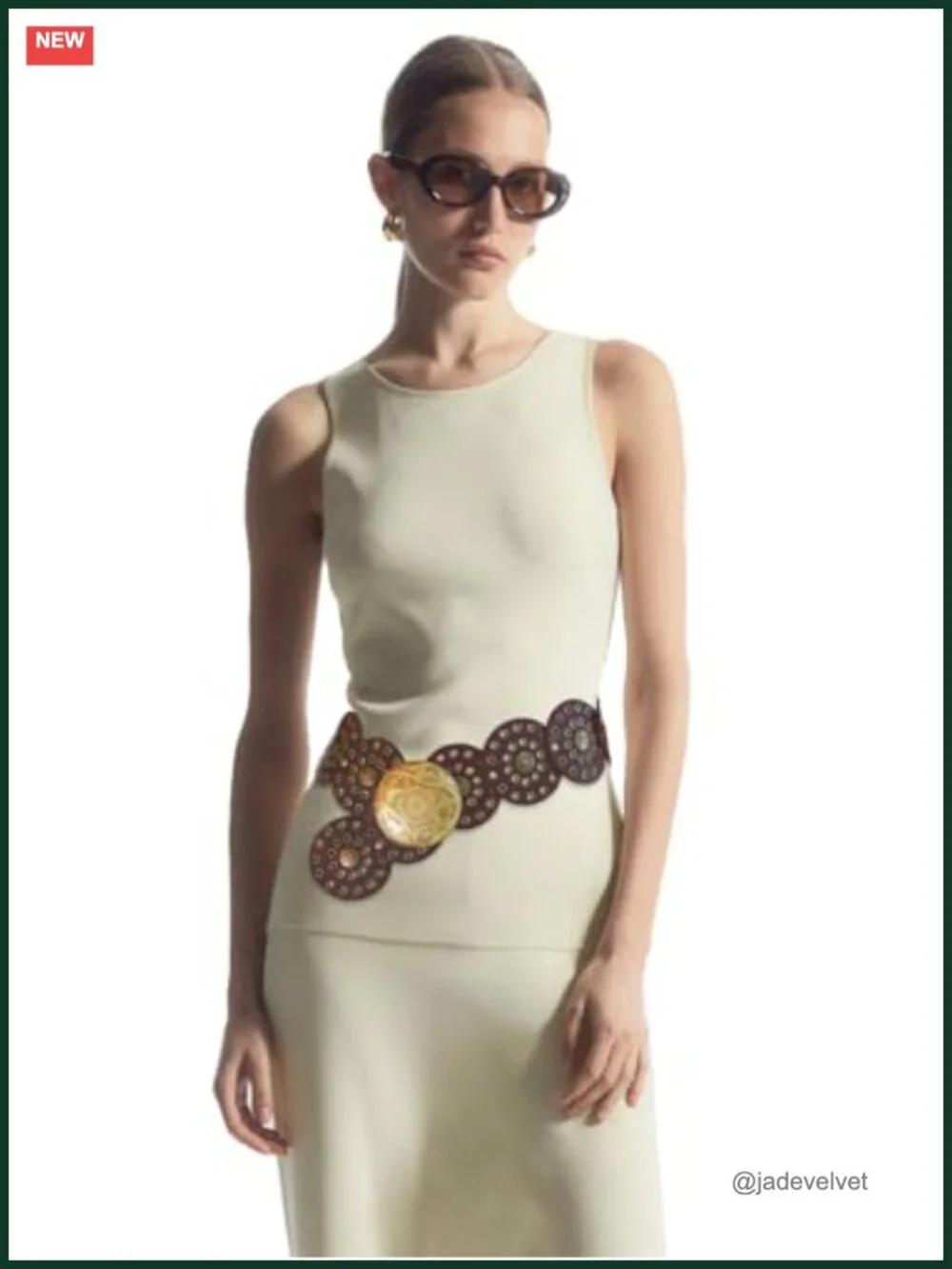 Wide PU Leather Belt Vintage Boho Concho Western Waist Belt